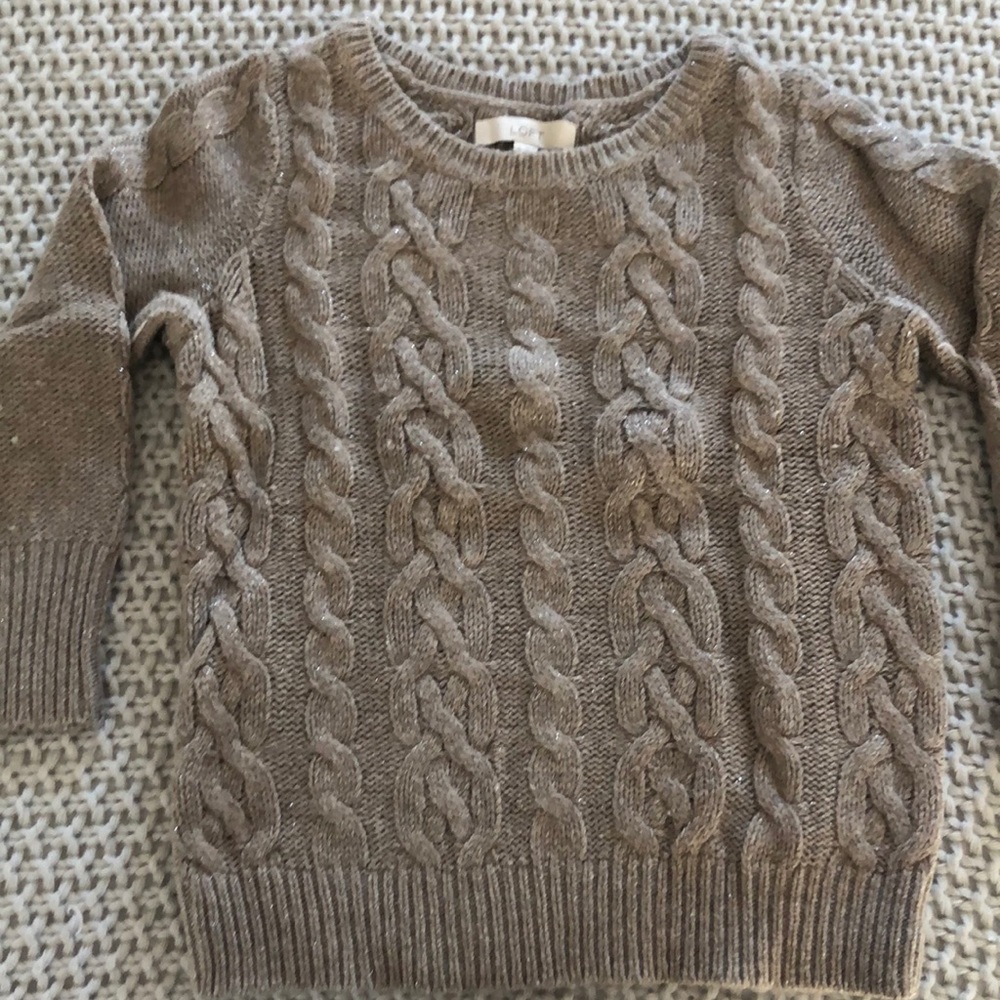 Ann Taylor Loft cable knit sweater